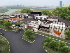 集裝箱超大豪華購物中心，你數的清用了多少個集裝箱嗎